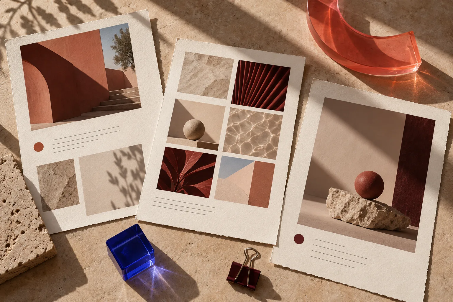 Editorial illustration of a website design studio